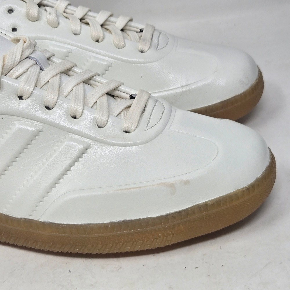 Adidas Samba Barneys New York White Leather Gum Sole Mens Sneakers Size 8 - Picture 3 of 11